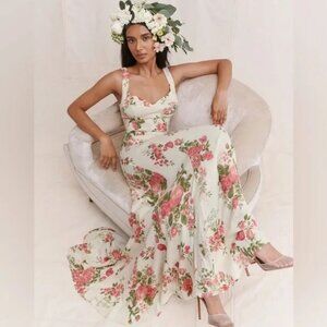 Reformation Lecca Floral Maxi Dress in Corsage $428